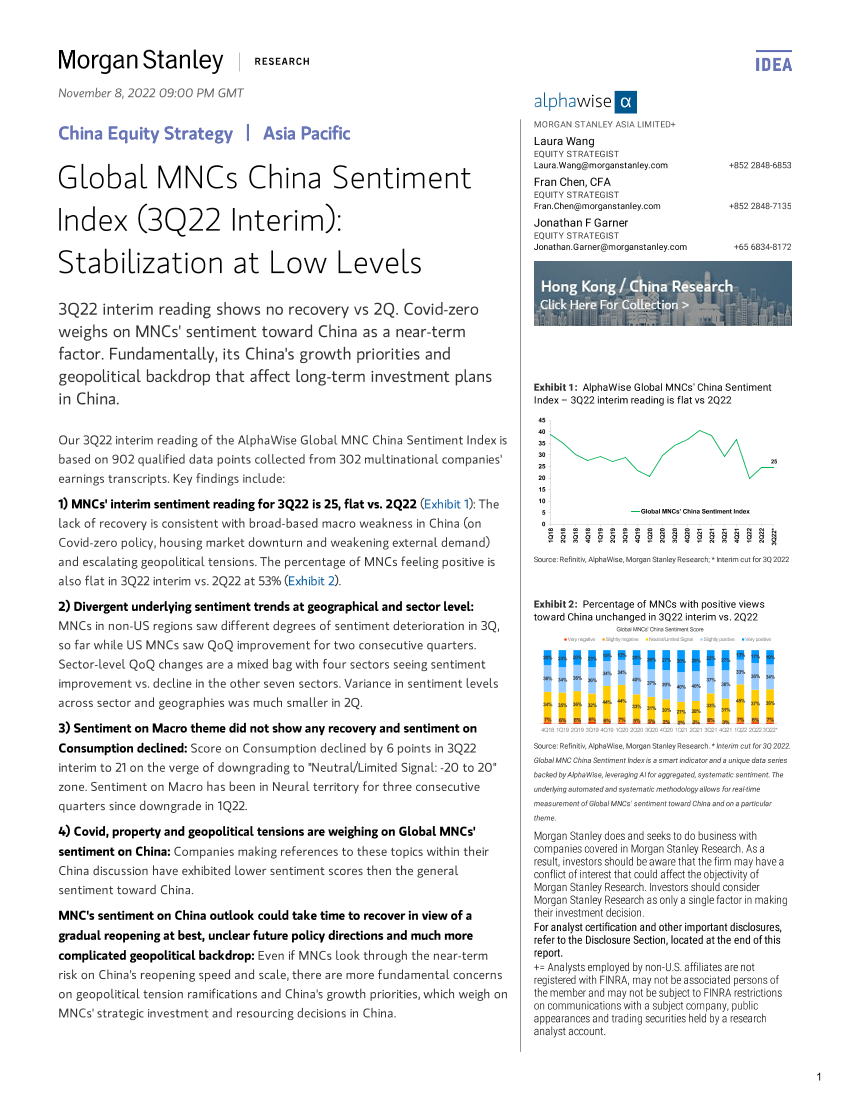 2022-11-08-Morgan Stanley-China Equity Strategy Global MNCs China Sentiment Index (3Q...-991320872022-11-08-Morgan Stanley-China Equity Strategy Global MNCs China Sentiment Index (3Q...-99132087_1.png